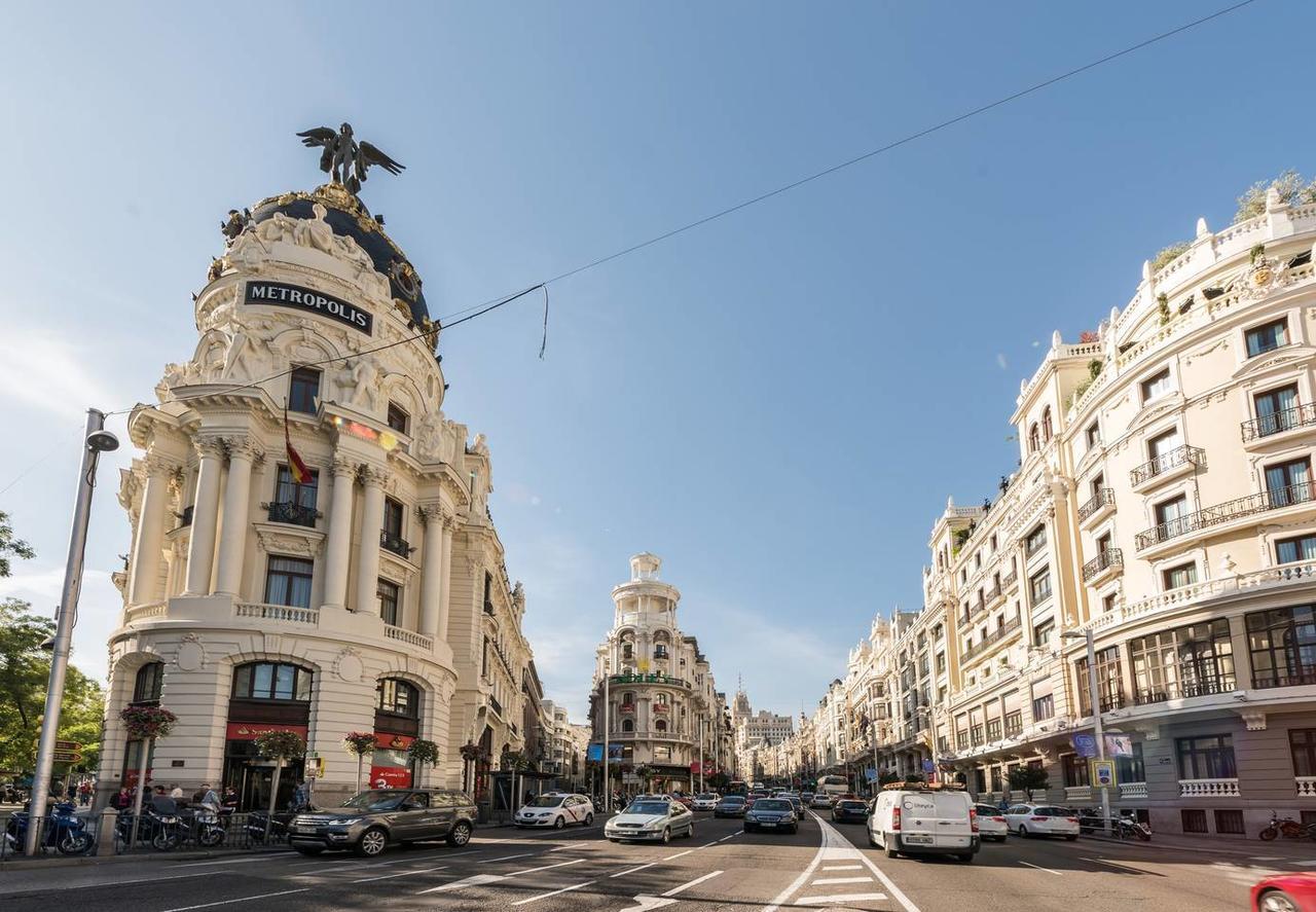 M&F Gran Via 3 Hab Apartment Madrid Bagian luar foto